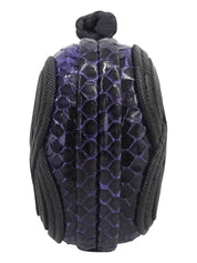 Knot design clutch bag, purple/black