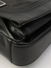 リザードエンボス2wayバッグ ブラック