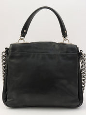 リザードエンボス2wayバッグ ブラック