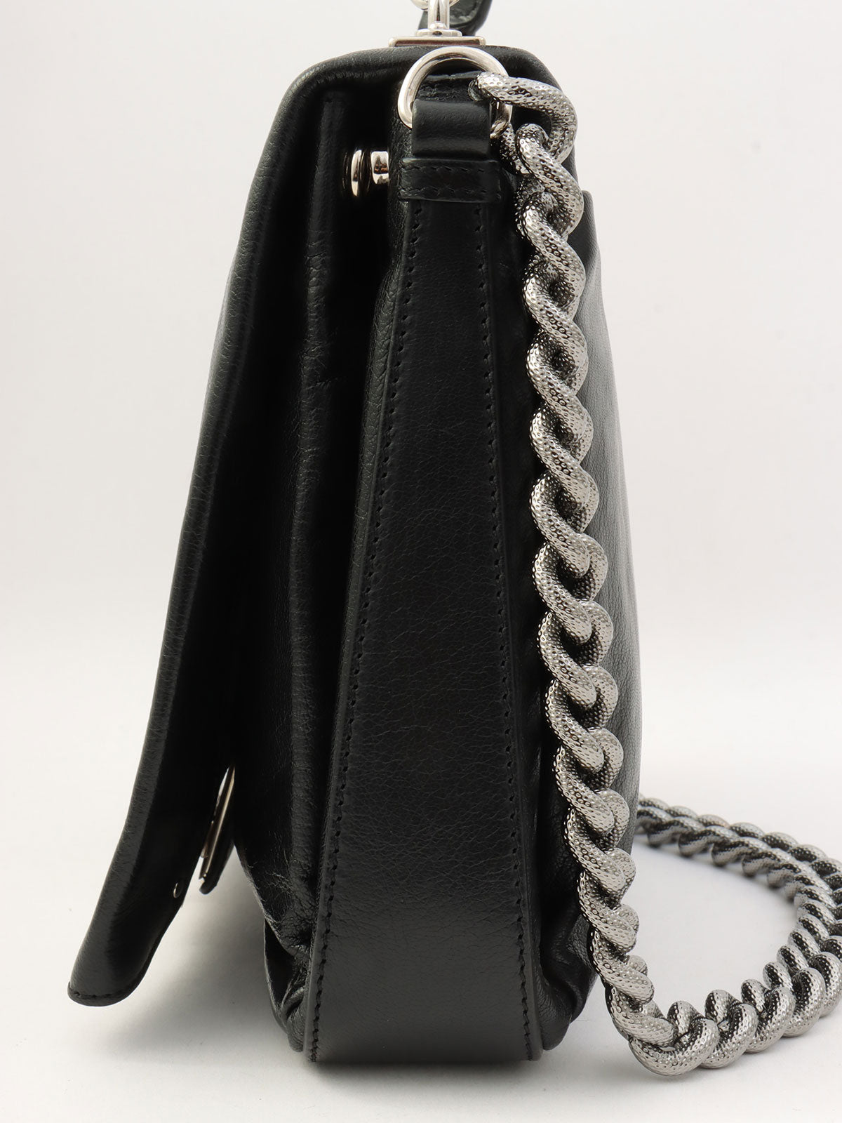 リザードエンボス2wayバッグ ブラック