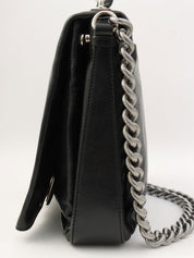 リザードエンボス2wayバッグ ブラック