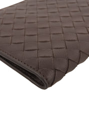 Intrecciato Notebook Cover Dark Brown