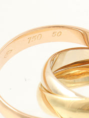 18K黄金/玫瑰金/白金三位一体戒指