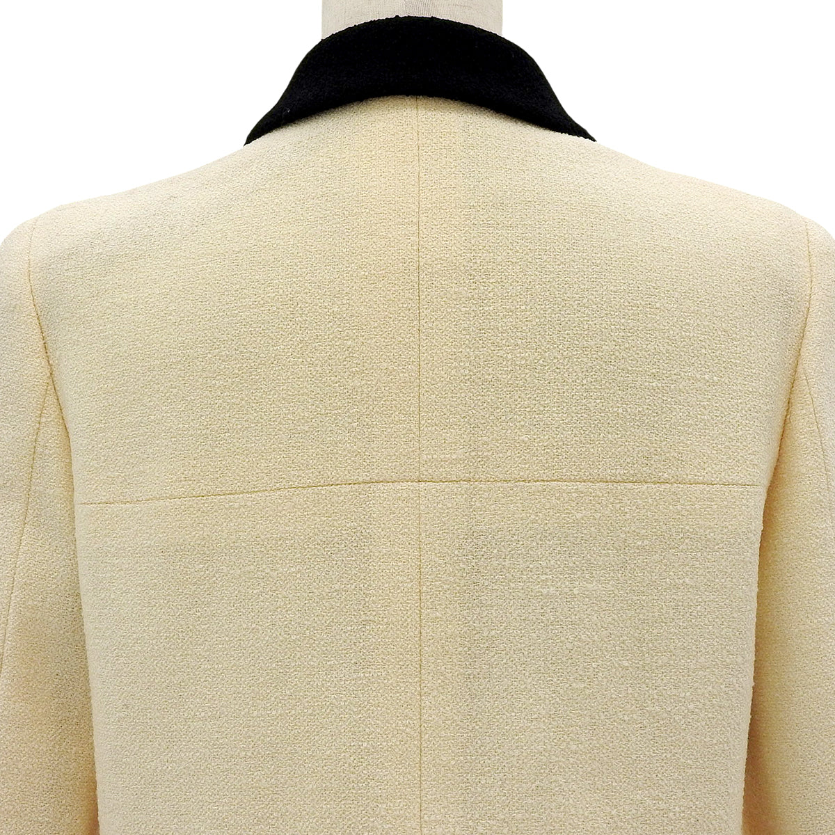 1996 Bicolor CC Mark Button Jacket #38 Ivory/Black
