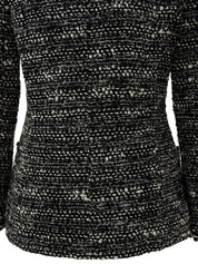 1994年製 ツイードCCマークボタンジャケット ブラック/ホワイト #36