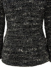 1994年製 ツイードCCマークボタンジャケット ブラック/ホワイト #36