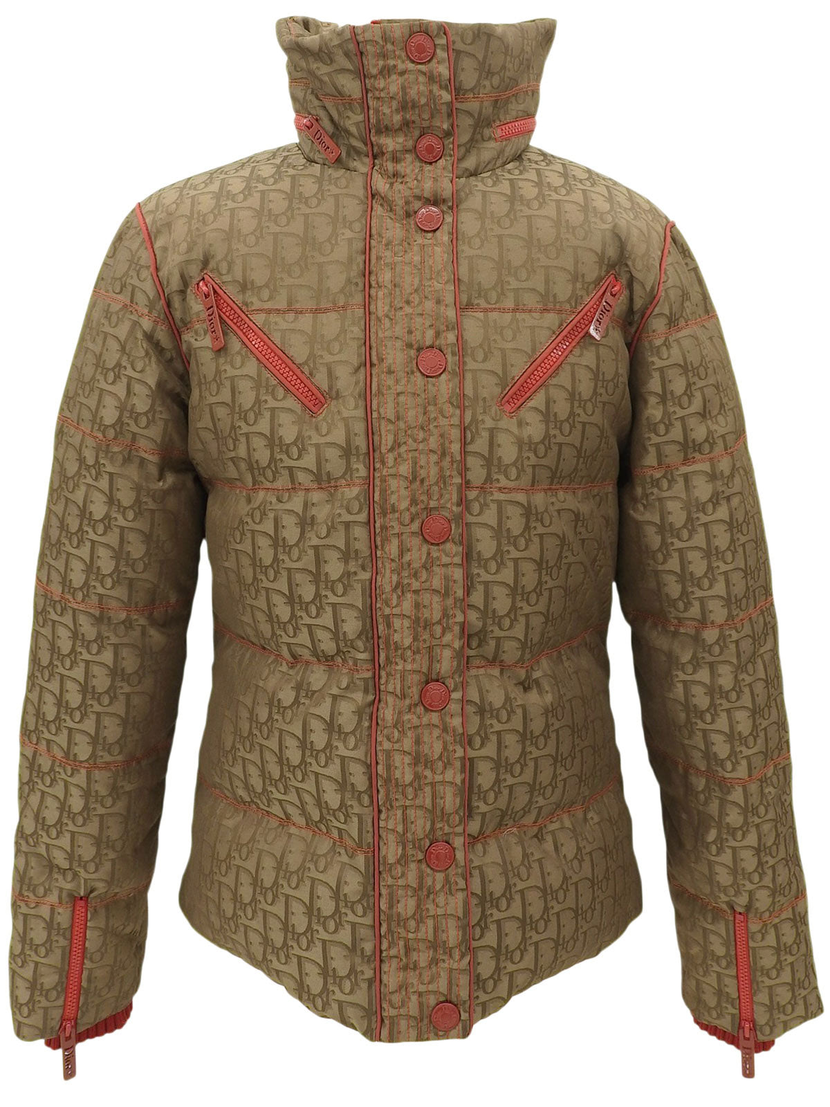 トロッターパターンダウンジャケット ブラウン #40