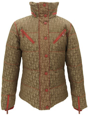 トロッターパターンダウンジャケット ブラウン #40