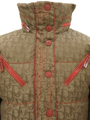 トロッターパターンダウンジャケット ブラウン #40