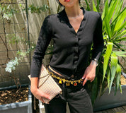 Wool Cardigan #38 Black