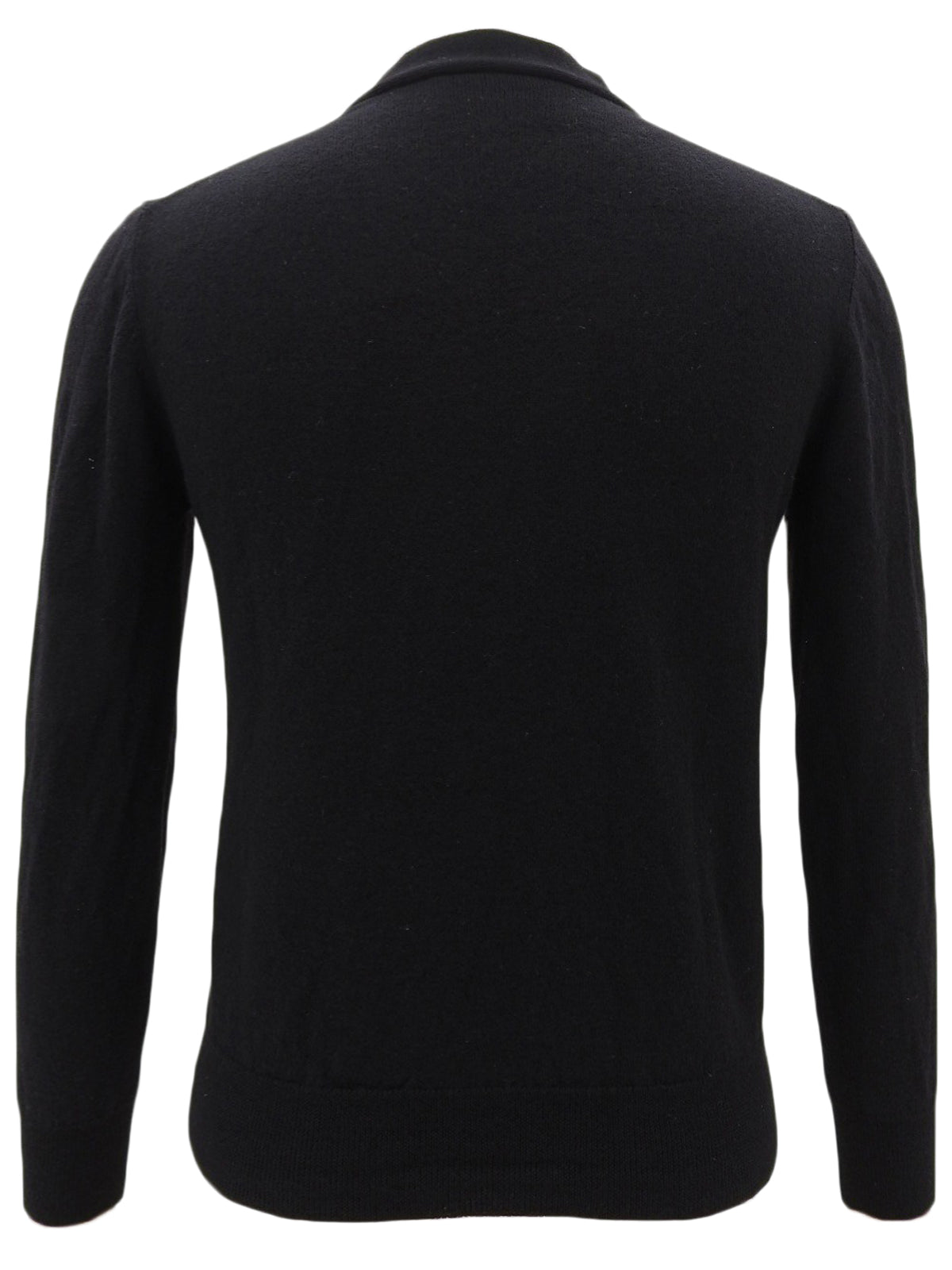 Wool cardigan in black