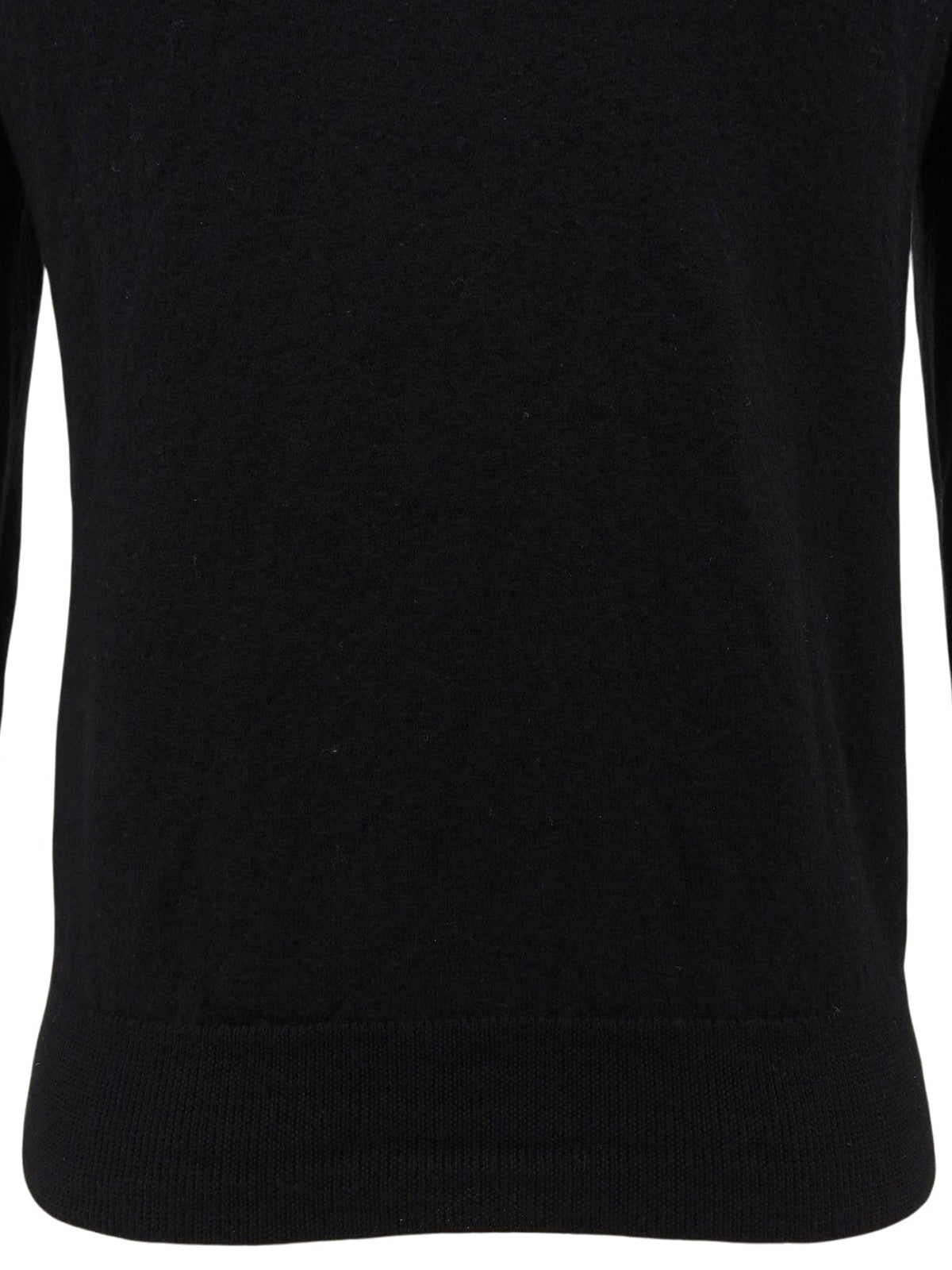 Wool cardigan in black