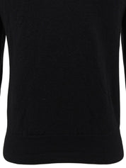 Wool cardigan in black