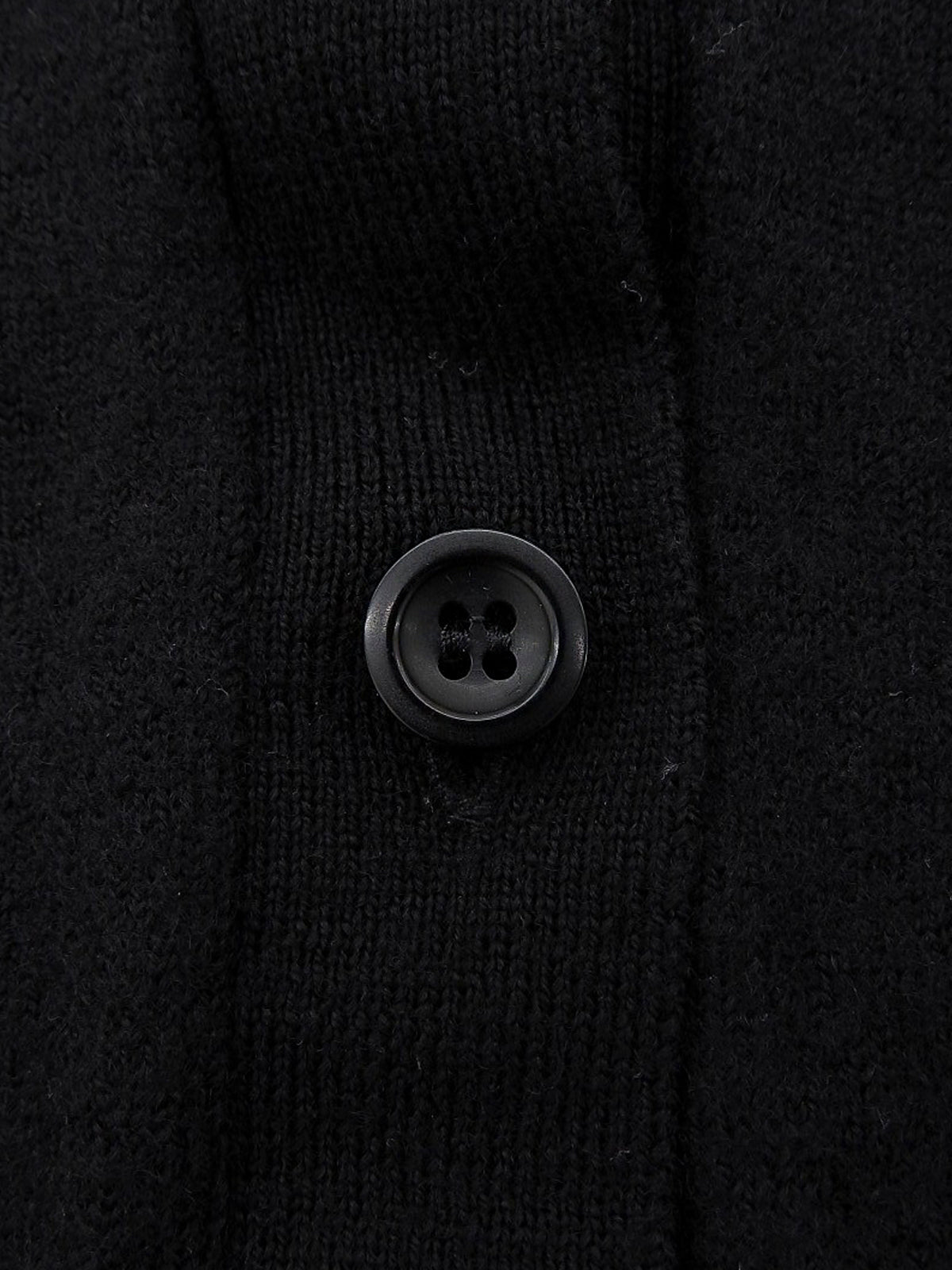 Wool cardigan in black