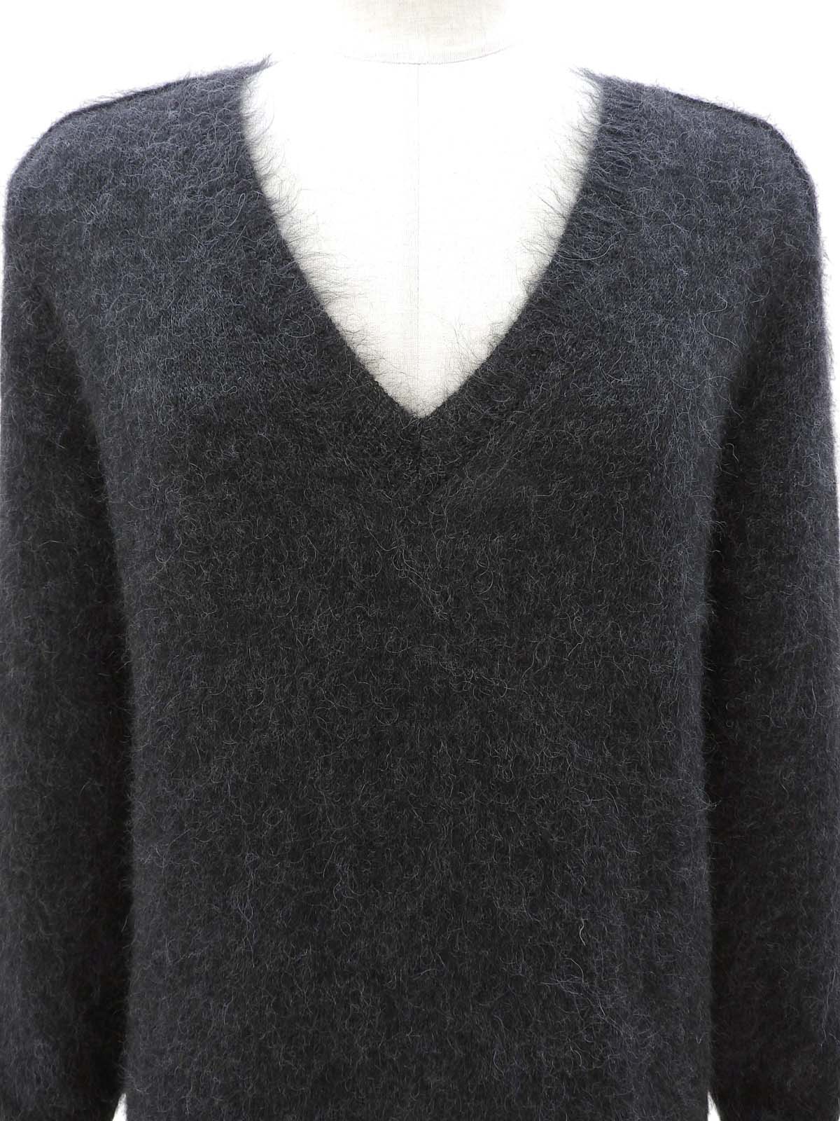 スパンコールニットワンピース グレー