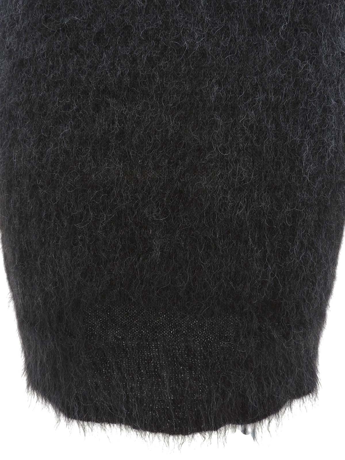 スパンコールニットワンピース グレー