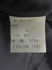 ウールダブルブレストコート #Men's Lグレー