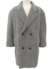 ウールダブルブレストコート #Men's Lグレー