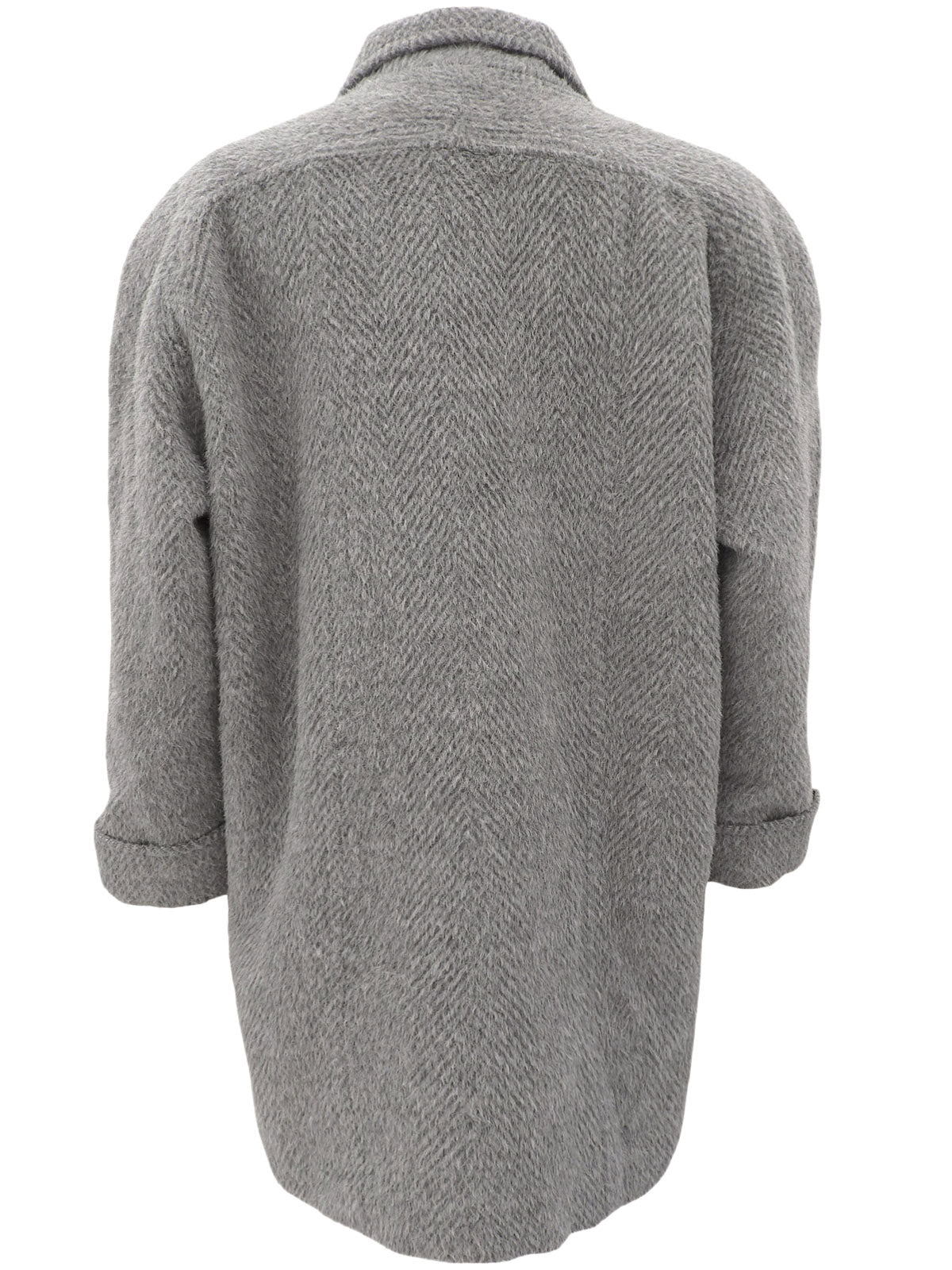 ウールダブルブレストコート #Men's Lグレー