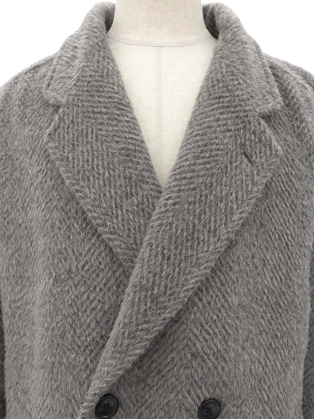 ウールダブルブレストコート #Men's Lグレー