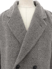 ウールダブルブレストコート #Men's Lグレー