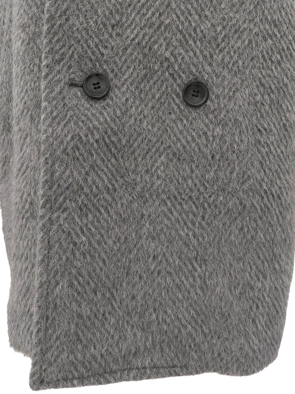 ウールダブルブレストコート #Men's Lグレー