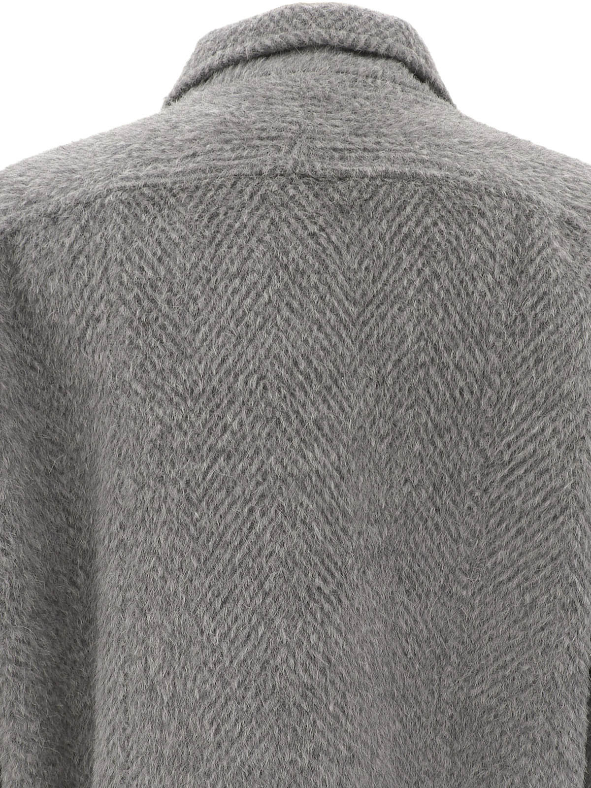 ウールダブルブレストコート #Men's Lグレー