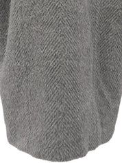 ウールダブルブレストコート #Men's Lグレー