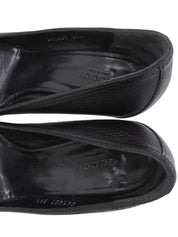 Horsebit Plate Pumps, Black, #36.5