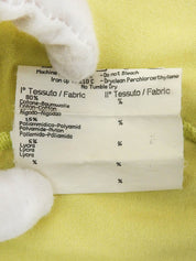 Logo Print Polo Shirt in Lime Yellow