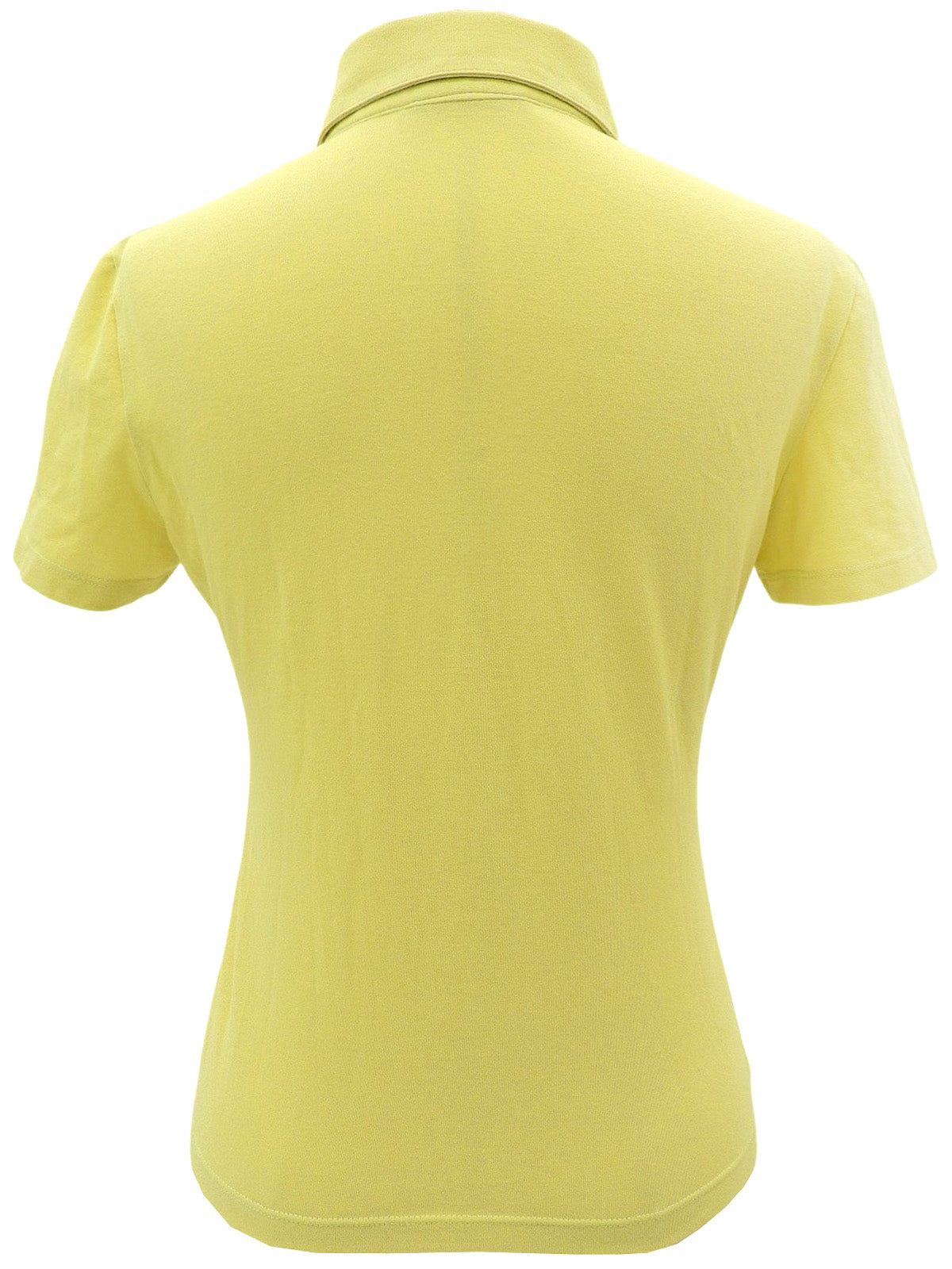 Logo Print Polo Shirt in Lime Yellow