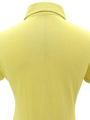 Logo Print Polo Shirt in Lime Yellow
