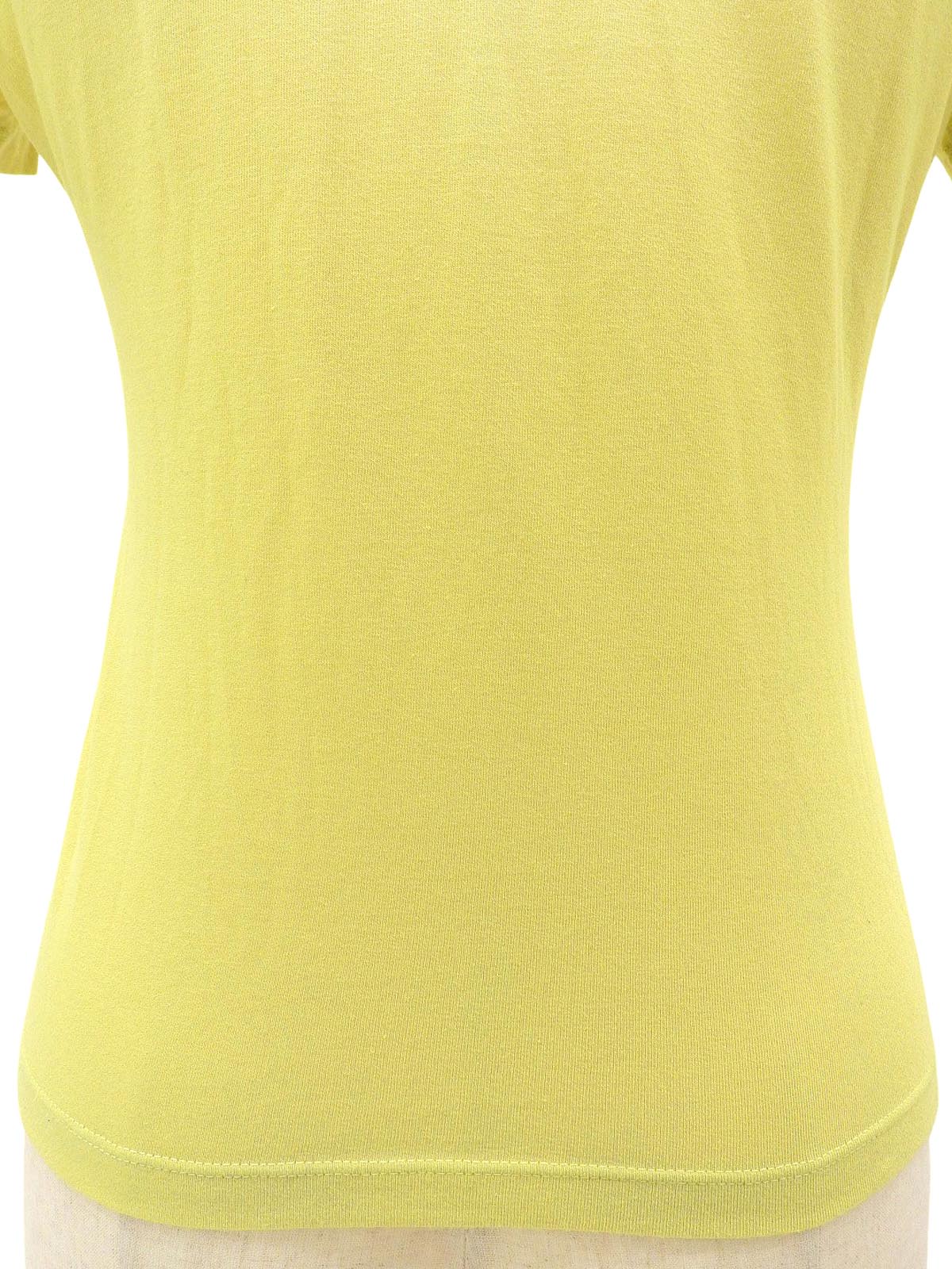 Logo Print Polo Shirt in Lime Yellow