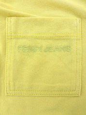 Logo Print Polo Shirt in Lime Yellow