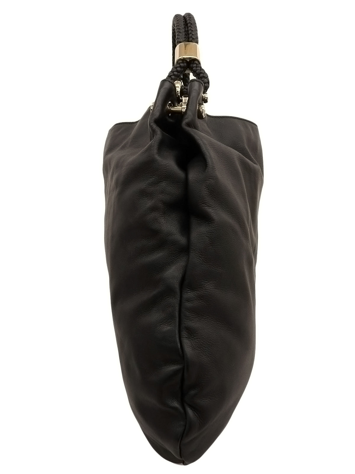 インターロッキングホーボーバッグ ブラック