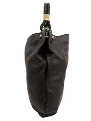 インターロッキングホーボーバッグ ブラック