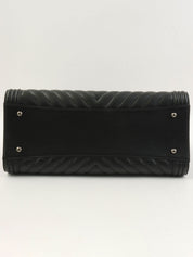 2014年頃製 シェブロンステッチボーイシャネルトートバッグ ブラック