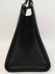 2014年頃製 シェブロンステッチボーイシャネルトートバッグ ブラック