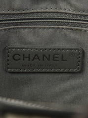 2014 Chevron Stitch Boy Chanel Tote Bag in Black