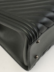 2014 Chevron Stitch Boy Chanel Tote Bag in Black