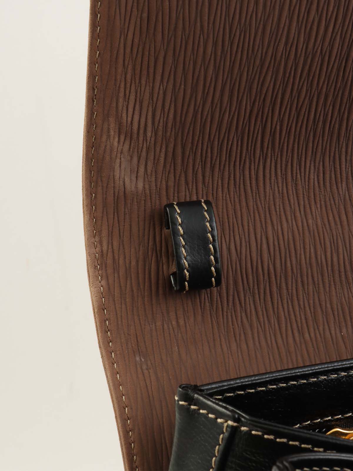 ベラスケス2wayバッグ ブラック/モカブラウン