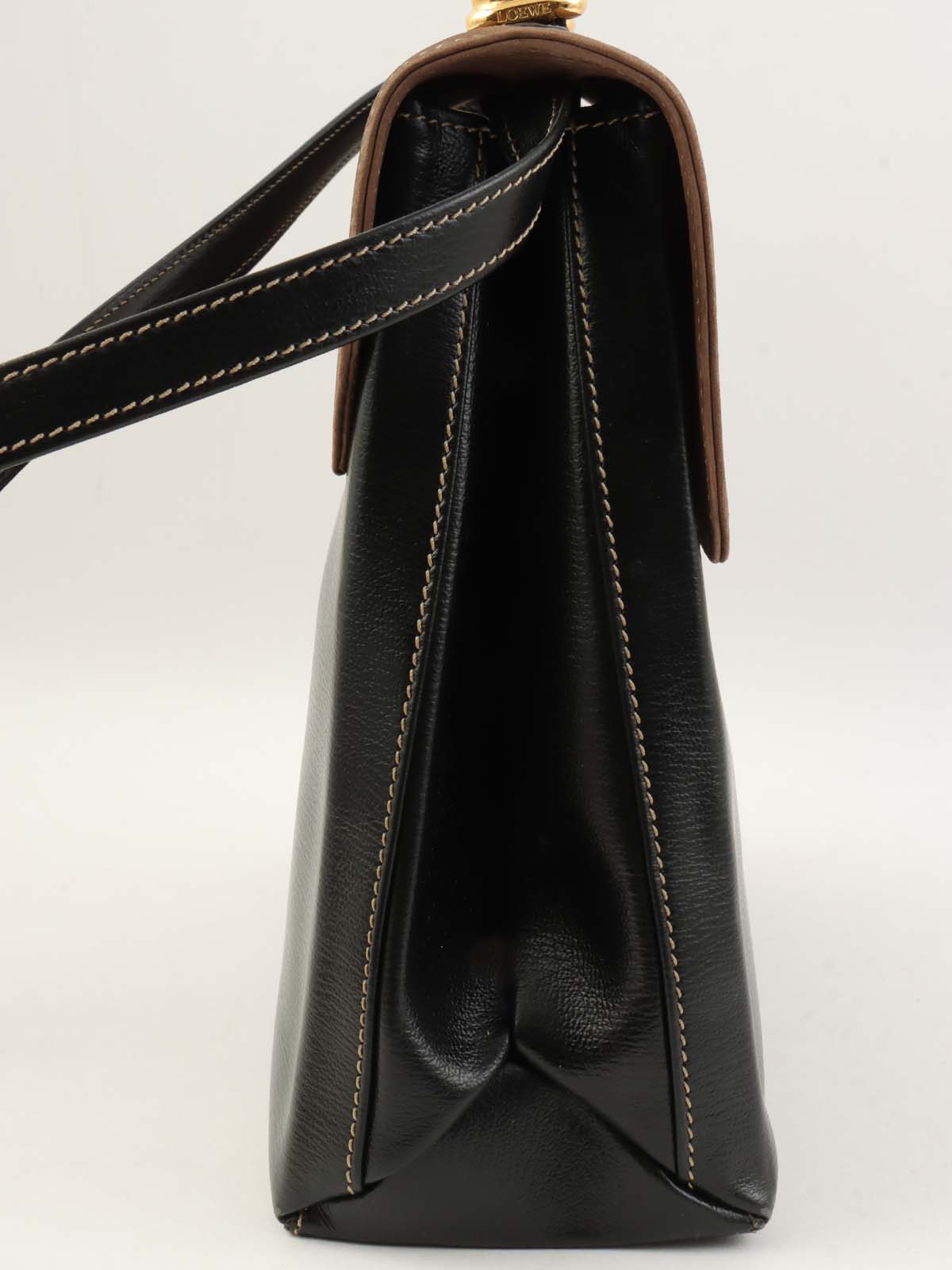 ベラスケス2wayバッグ ブラック/モカブラウン