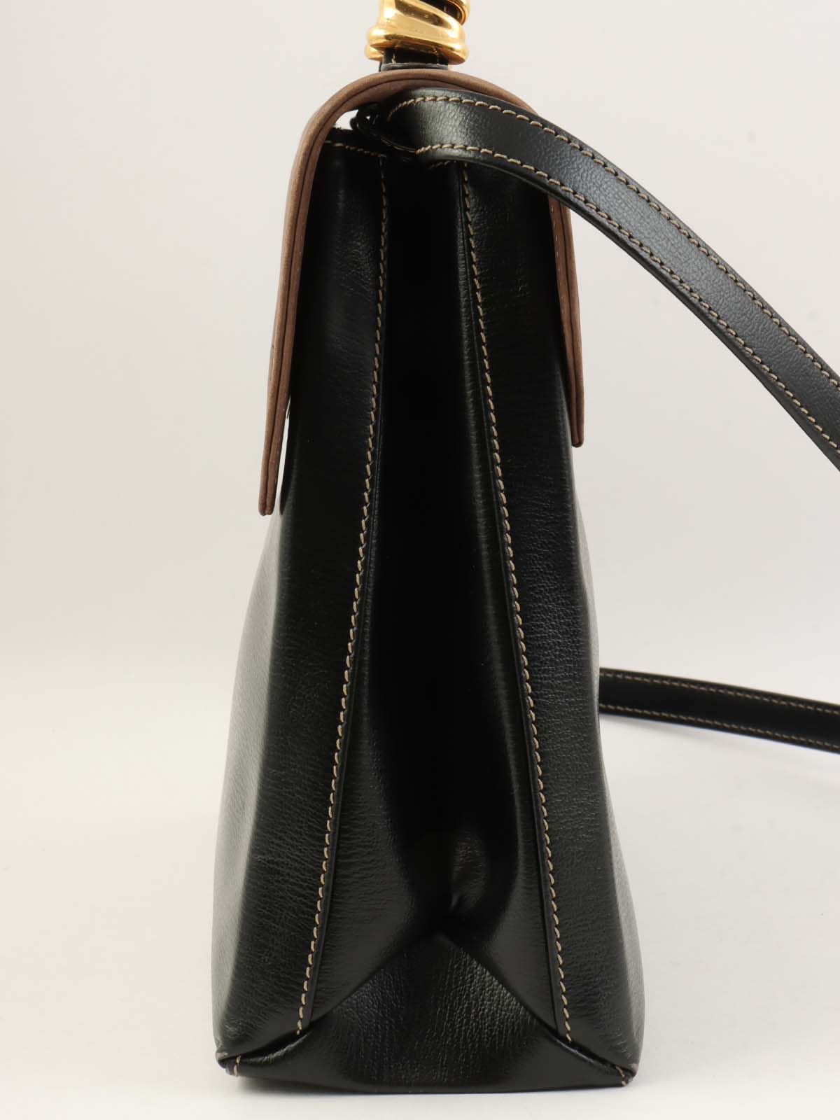 ベラスケス2wayバッグ ブラック/モカブラウン