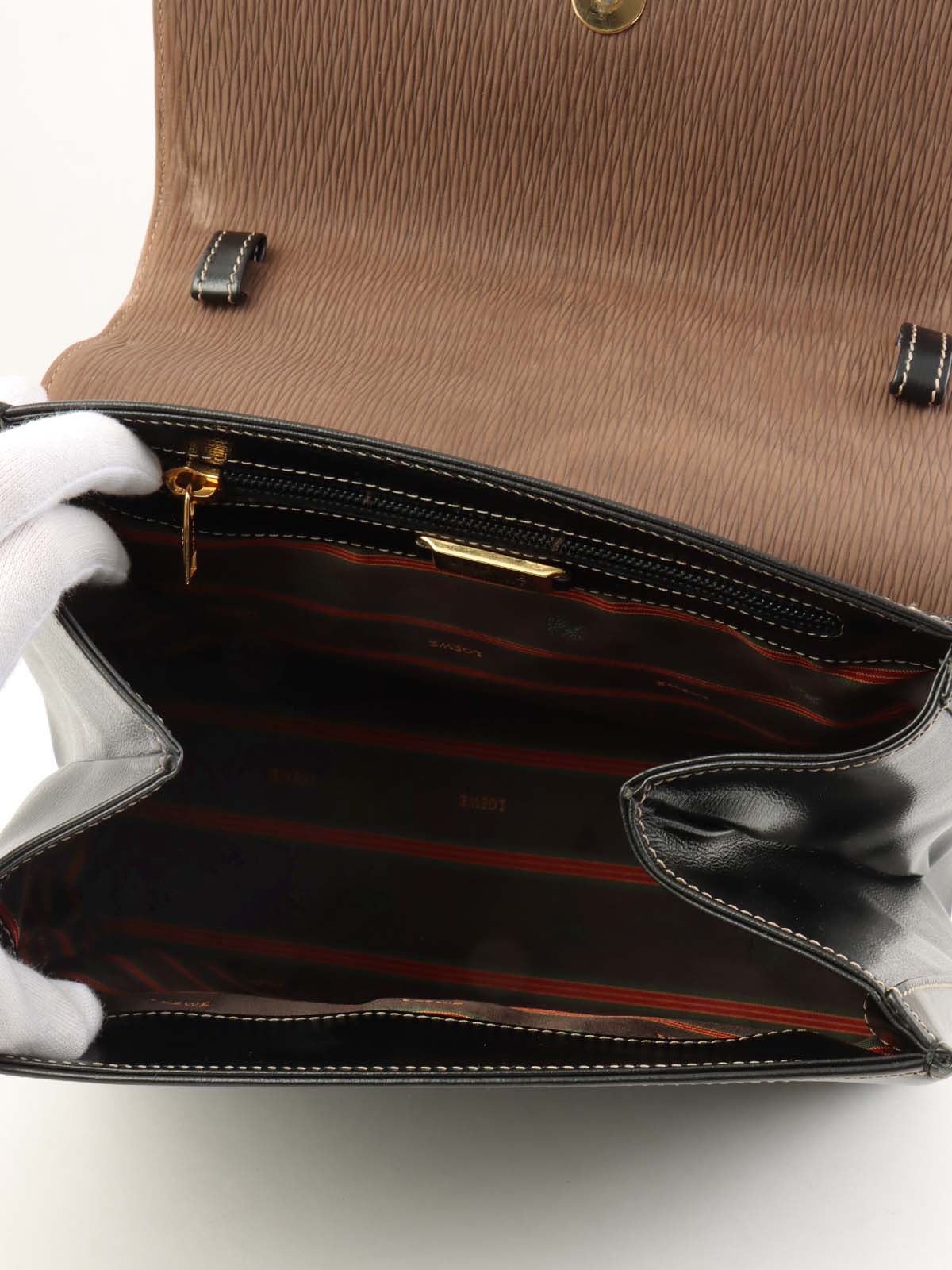 ベラスケス2wayバッグ ブラック/モカブラウン