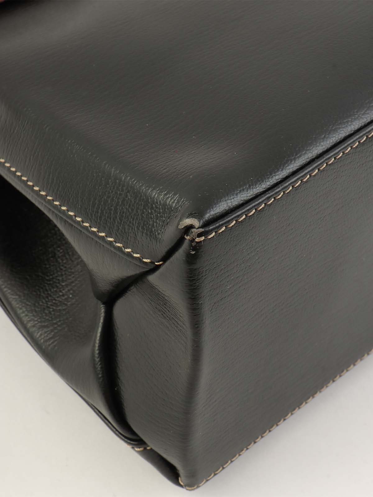 ベラスケス2wayバッグ ブラック/モカブラウン