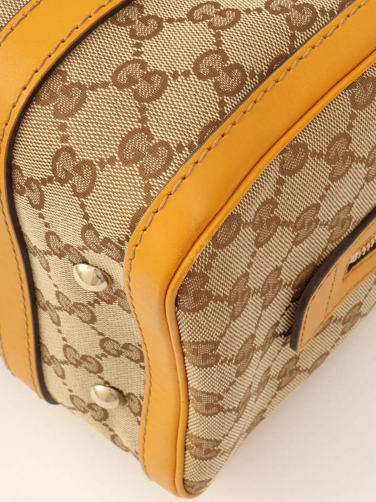 Canvas GG Pattern 2-Way Bag Beige/Yellow