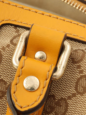 Canvas GG Pattern 2-Way Bag Beige/Yellow