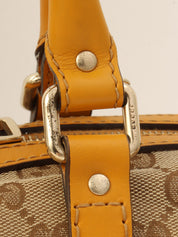 Canvas GG Pattern 2-Way Bag Beige/Yellow