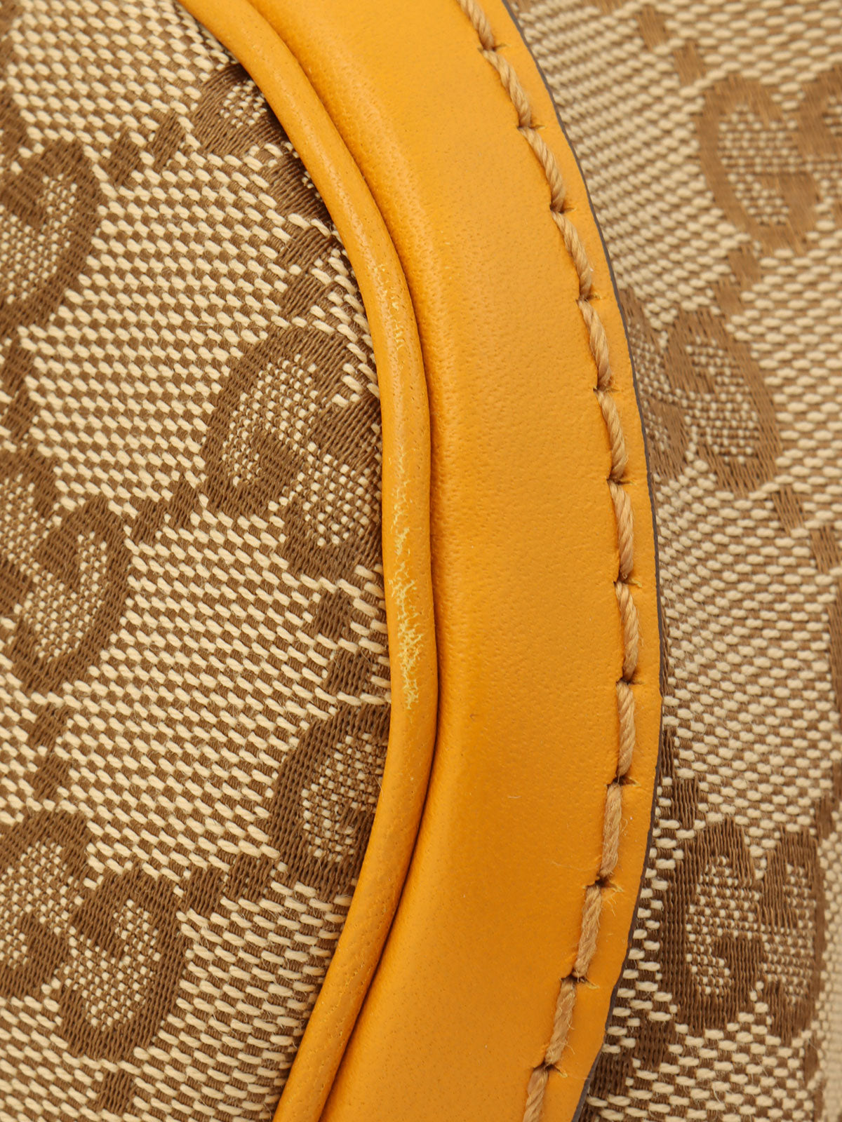 Canvas GG Pattern 2-Way Bag Beige/Yellow