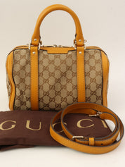 Canvas GG Pattern 2-Way Bag Beige/Yellow
